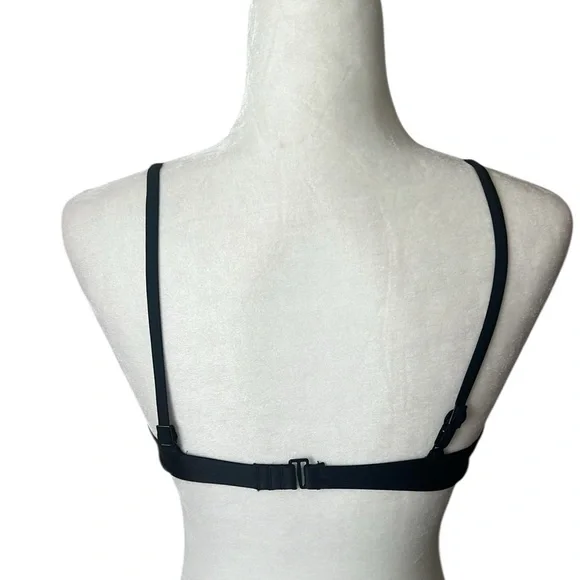 NWT Aerie Black High Neck Bikini Top Reg. $29 - Picture 3 of 7